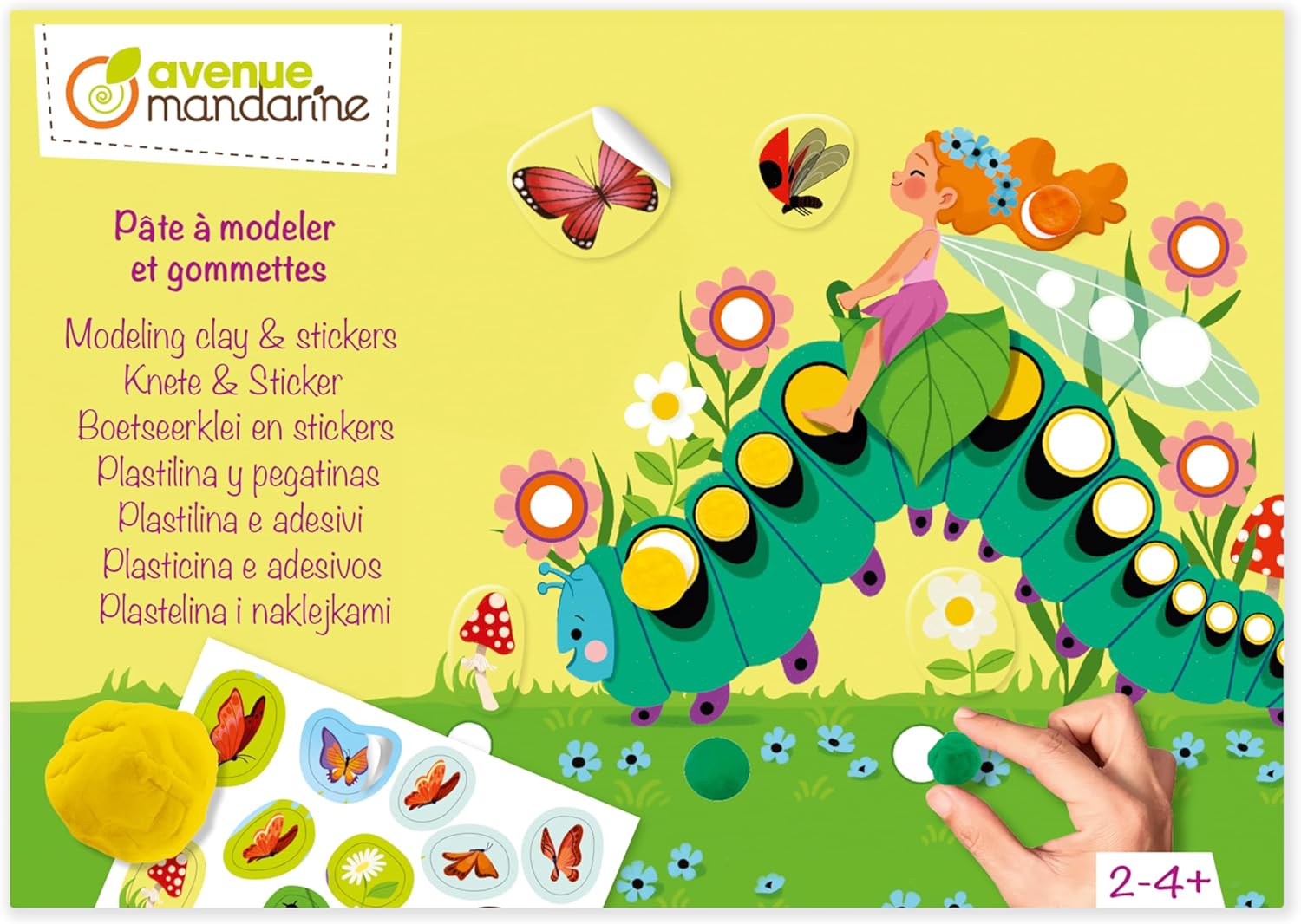 Kreativní sada Víly - samolepky a modelína